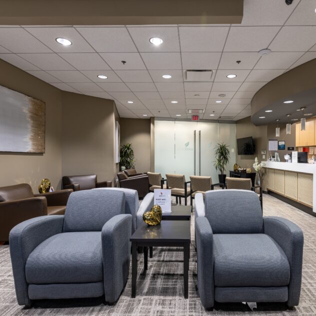 Waiting room at Sono Bello in Charlotte, NC