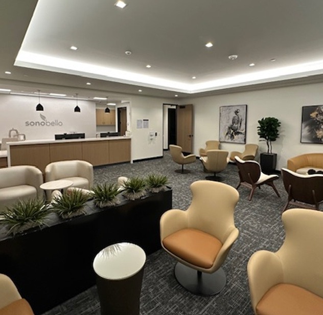 Picture of waiting area at Sono Bello in Houston