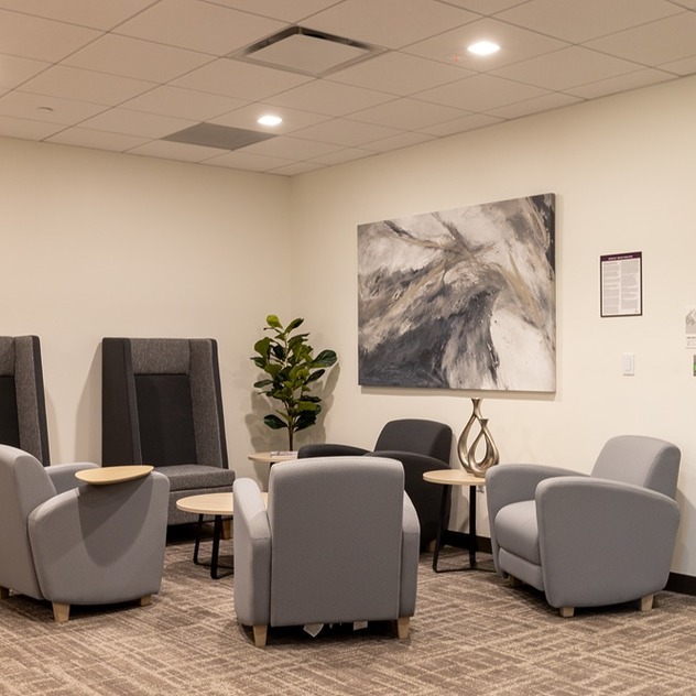 Waiting area at Sono Bello in Kansas City