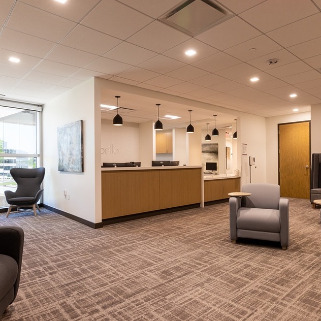 Sono Bello Kansas City lipo center reception area