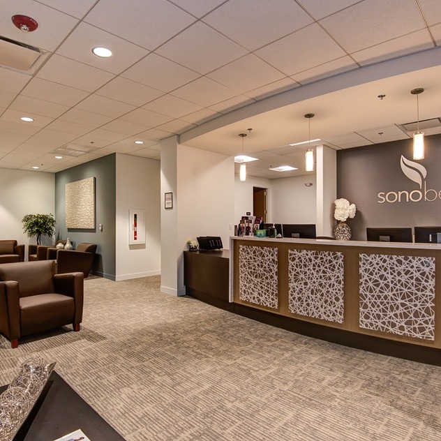 Sono Bello lipo center front desk in Oklahoma City