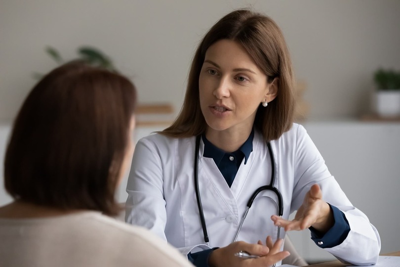 Doctor and patient discussing surgical options