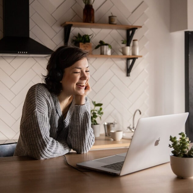 Patient discussing liposuction during virtual consultation